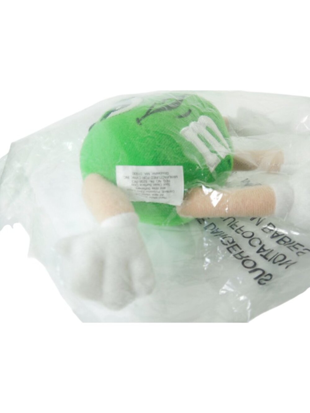 Vintage 1997 M&M’s Green Plush Ornament Sealed Mars Candy Character 5" - Picture 10 of 10